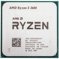 Ryzen 5 3600 6x3.6GHz (max 4.2GHz; 12 потоков); Cache 32Mb; 65W [100-000000031]