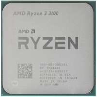 Ryzen 3 3100 4x3.6Ghz, L2-2Mb, L3 -16Mb, TDP 65w; [100-000000284]