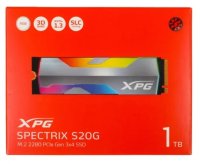 1000GB; SSD; M.2; ADATA SPECTRIX S20G; 2500/1800MB/s; TBW 480Tb; IOPS 160000/190000; [[ASPECTRIXS20G-1T-C]