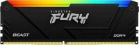 DDR4 32GB; 3200МГц; Kingston FURY Beast Black RGB; CL16-20-20-*; 1.35В [KF432C16BB2A/32]