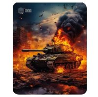 Коврик для мыши Cactus CS-MP-D04M Burning tank 300x250x3мм