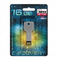 Флеш Диск 16GB Mirex Corner Key, USB 2.0 [13600-DVRCOK16]