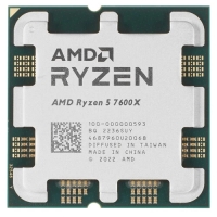 AMD Ryzen 5 7600X OEM AM5, 6 x 4.7 ГГц, L2 - 6 МБ, L3 - 32 МБ, 2 х DDR5-5200 МГц, AMD Radeon Graphics, TDP 105 Вт [100-000000593]