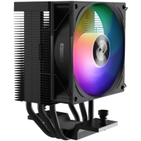 Кулер для процессора PCCooler R300 ARGB BK S115X/1200/1700/AM4/AM5 (TDP 150W, 90mm ARGB Fan, 3 тепловые трубки 6мм, 650-2200RPM, 28,3dBa)