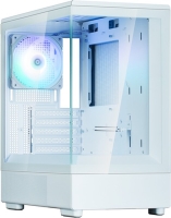 Корпус ZALMAN P10, MATX, WHITE, WINDOW, 2x3.5", 3x2.5", 1xUSB TYPE-C, 1xUSB3.0, REAR 1x120mm ARGB