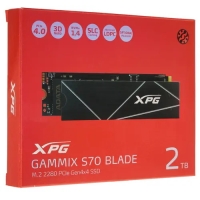 2TB; SSD; M.2; ADATA XPG BLADE S70; 7400/6400MB/s; TBW 1480Tb; IOPS 650000/740000; [AGAMMIXS70B-2T-CS]
