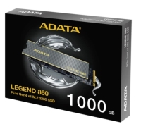 Накопитель SSD ADATA LEGEND 860, 1024Gb, PCIe 4.0 x4, 2280, NVMe, R/W 6000/4000, с радиатором