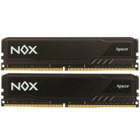 Оперативная память Apacer Nox, DDR4, 32GB (2x16 GB), 3200 MHz, CL16, радиатор, чёрный [AH4U32G32C28YMBAA-2]