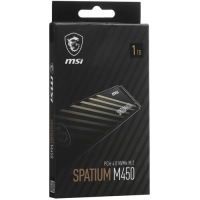 Накопитель SSD MSI SPATIUM M450, 1Tb, PCIe 4.0 x4, M.2 2280, NVMe, R/W 3400/2400 [S78-440L0M0-P83]
