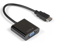 Кабель-переходник ExeGate EX-HDMIM-VGAF-0.2 EX294717RUS HDMI-VGA 19M/15F 0,2м