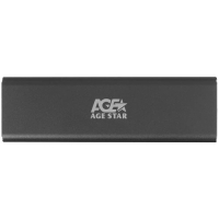 USB 3.1 Type-C  Внешний корпус M.2 NVME (M-key)  AgeStar 31UBNV1C (GRAY), алюминий [31UBNV1C GRAY]