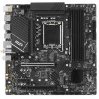 Материнская плата MSI PRO B760M-A WIFI, LGA 1700, Intel B760, 4xDDR5, 4xSATA, 2xM.2, 1xPCI-E 4.0 x16, 1xPCI-E 4.0 x4, 2xHDMI, 2xDP, 1x2.5Gb LAN, 2xUSB