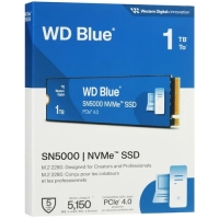 SSD WD Blue (WDS100T4B0E) 1TB, NVMe, M.2 2280, PCI-E 4x4 (R/W - 5150/4900 MB/s) [WDS100T4B0E]