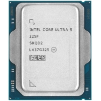 Intel Core Ultra 5 225F LGA 1851, 6Px3.3ГГц, 4Ex2.7ГГц, L2-22 МБ, L3-20 МБ, 2хDDR5-6400 МГц, TDP 121Вт, OEM