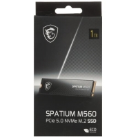SSD жесткий диск PCIE 5.0 NVME M.2 1TB SPATIUM M560 1TB MSI [S78-440L0F0-P83]