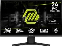 23.8" Монитор MSI Mag 244F, 1920x1080, IPS, 200Гц, 1хHDMI, 1хDP, черный [9s6-3bc41h-011]