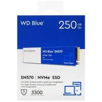 250GB; SSD; M.2; WD Blue SN570; 3300/1200MB/s; TBW 150Tb; IOPS 190000/210000; [WDS250G3B0C]
