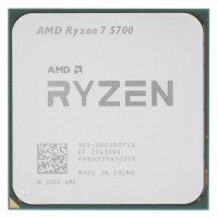 Процессор AMD Ryzen 7 5700 Tray (100-000000743) (AM4, 3.7GHz up to 4.6GHz/8x512Kb+16Mb, 8C/16T, 7nm, 65W