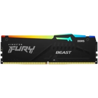 DDR5 16GB; 5200МГц; Kingston FURY Beast Black RGB; CL40-40-40-*; 1.25В [KF552C40BBA-16]