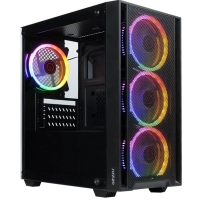 Корпус Ginzzu CL650 mATX Fan 4*12FRGB передняя панель решетка
