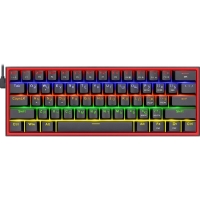 Клавиатура REDRAGON Fizz, RU,радужн,черный,61кн [70671]