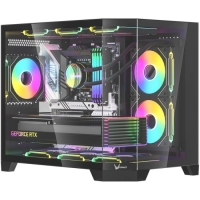 Корпус Formula Crystal Z6M Floe, mATX, без БП, черный