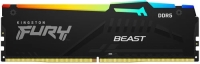 DDR5 32GB; 5600МГц; Kingston FURY Beast Black RGB; CL40-40-40; 1.25В [KF556C40BBAK4-128-REV]