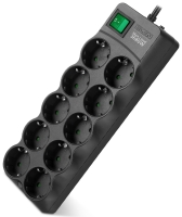 Сетевой фильтр SVEN SF-10E-16 1,8 м (SV-022150) черный