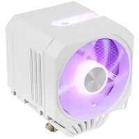 Кулер upHere UP2TC8C White ARGB / 8HPx6mm, 280W TDP, dual tower, 2x120mm ARGB fans, 600-1650RPM, 68 CFM, 25dBA [UP2TC8C White ARGB]