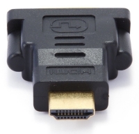 Переходник Cablexpert HDMI-DVI 19F/19M золотые разъемы, пакет, черный [576406]