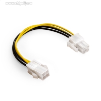 Удлинитель кабеля питания материнской платы +12V ExeGate EX-EXT-4M4F-0.2 (4pin EPS12V M/4pin EPS12V F, 0,2м) [EX294789RUS]