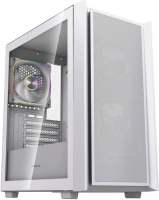 Корпус Powercase Mistral SM03 ARGB (CMMSM03W-A3), Tempered Glass, 3x120mm ARGB PWM fans, белый, mATX