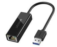 Сетевой USB адаптер UGreen CR111 (20256) USB 3.0 Gigabit Ethernet Adapter черный