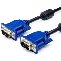 Кабель Bion BXP-VGA2-018 VGA 15M/15M, экранированный, феритовые кольца, черный, 1.8м
