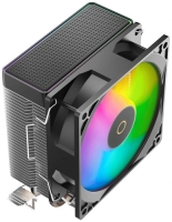Кулер Ocypus Gamma A20 BK ARGB, 92mm FARGB Fan, Top FARGB Panel, 2 Heat pipes, 3-pin, 1900 RPM, 21DBA, Hydro Bearing, LGA115X/1200/1700